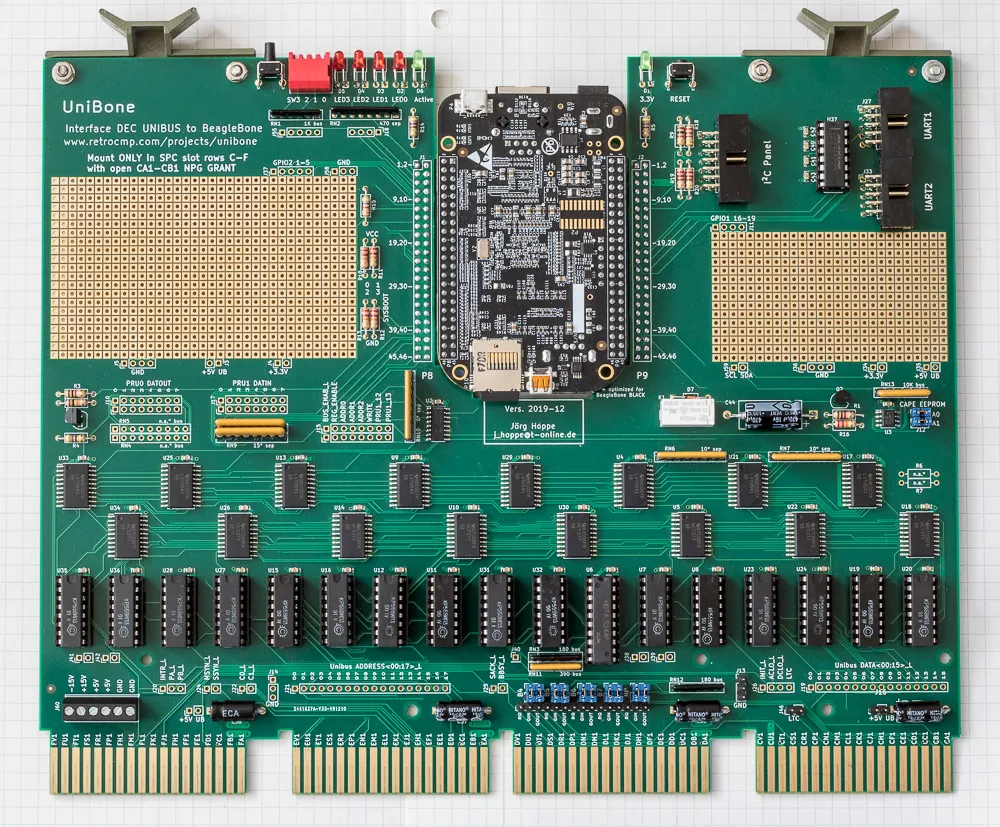 The card, component side